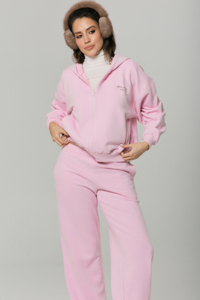 Толстовка на молнии Alpine с велюр эффектом