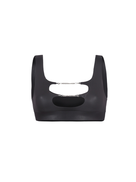 Топ TOO CHAINY Black Leather