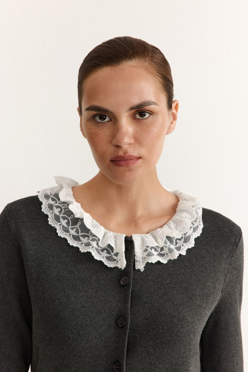 Кардиган из смесовой вискозы TOPTOP, цвет: серый, TT.051.17946.800 купить онлайн