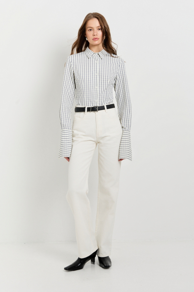 Джинсы прямого кроя Ricoco, цвет: молочный, 7070/1 купить онлайн