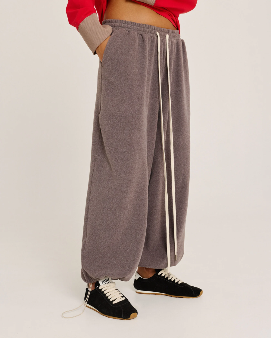 Брюки из фланели BROWN