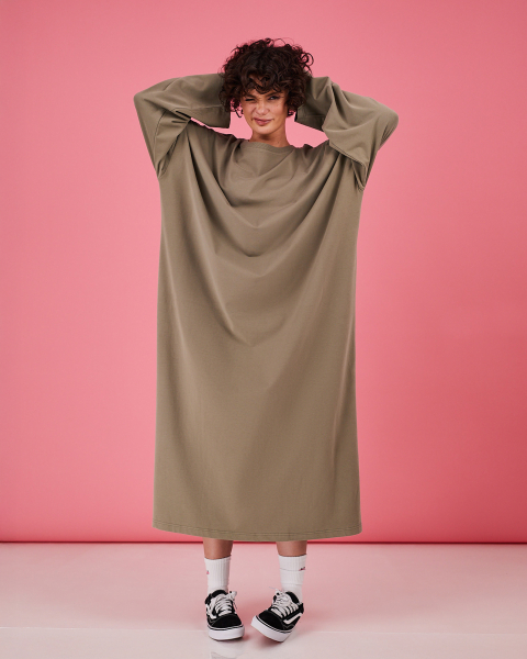 Платье-лонгслив TABOO, цвет: зеленый, DrLong-Lvr купить онлайн