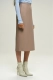 Юбка-миди Classic Beige Erist store, цвет: бежевый, НФ-00001673 купить онлайн