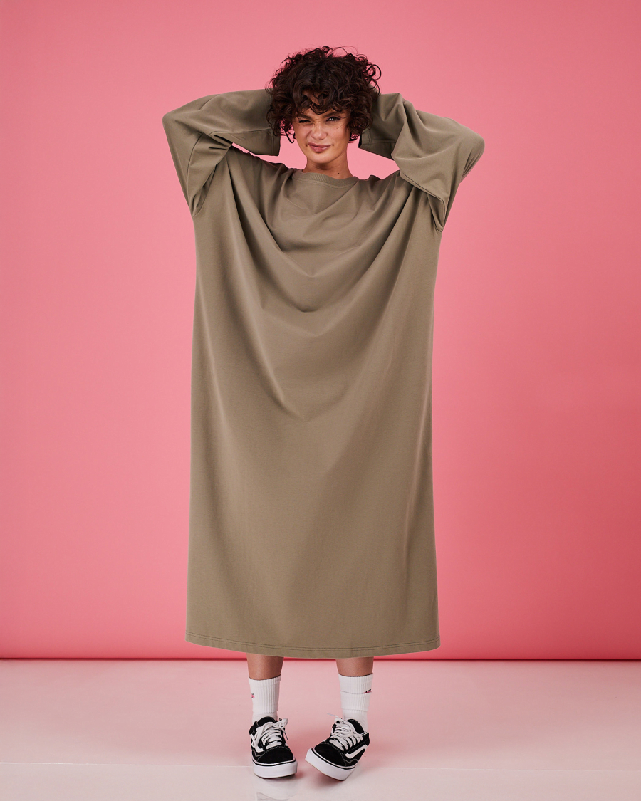 Платье-лонгслив TABOO, цвет: зеленый, DrLong-Lvr купить онлайн