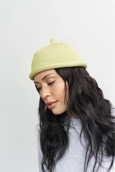 Шапка желудь из хлопка Erist store, цвет: лайм НФ-00003339 купить онлайн