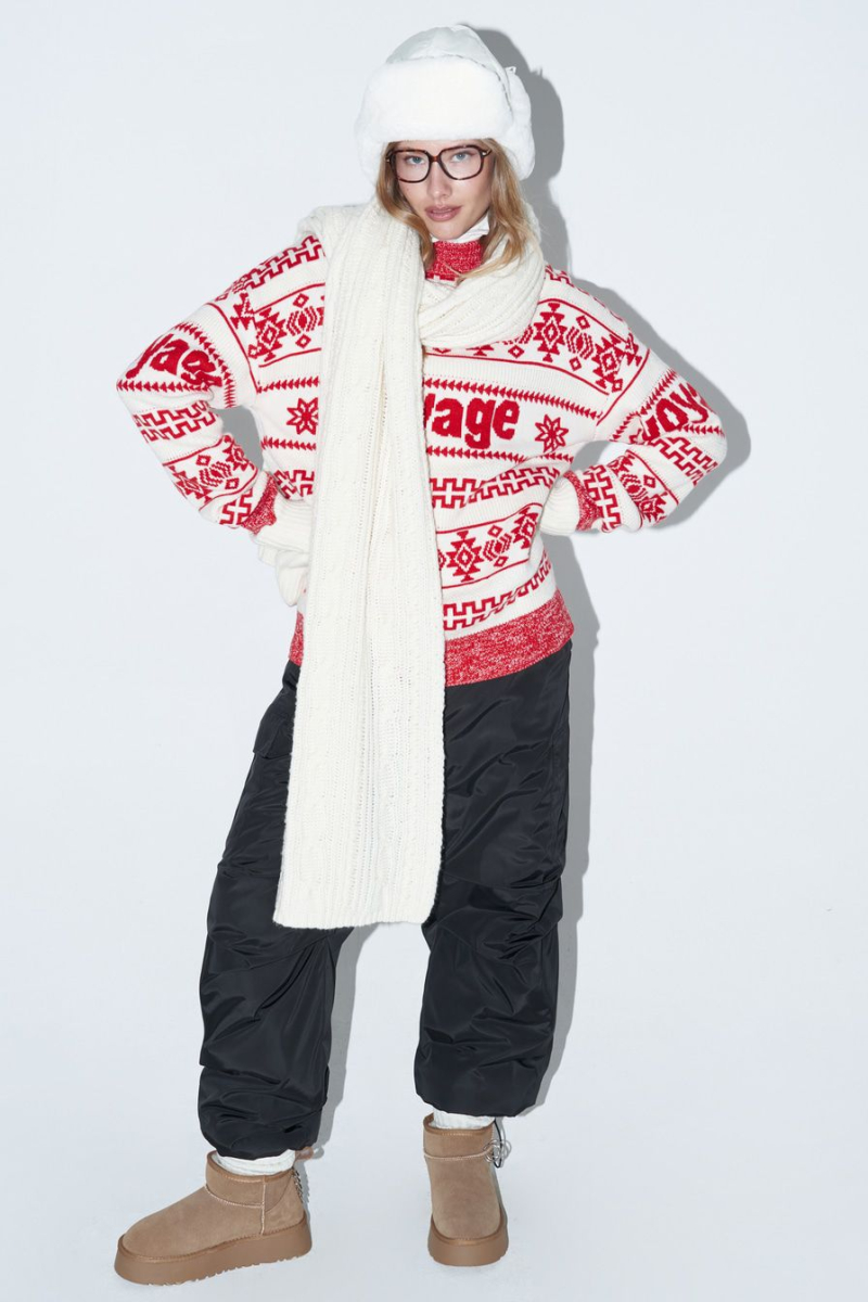 Шарф из смесовой шерсти мериноса TOPTOP, цвет: молочный TT.607.15147.120 купить онлайн