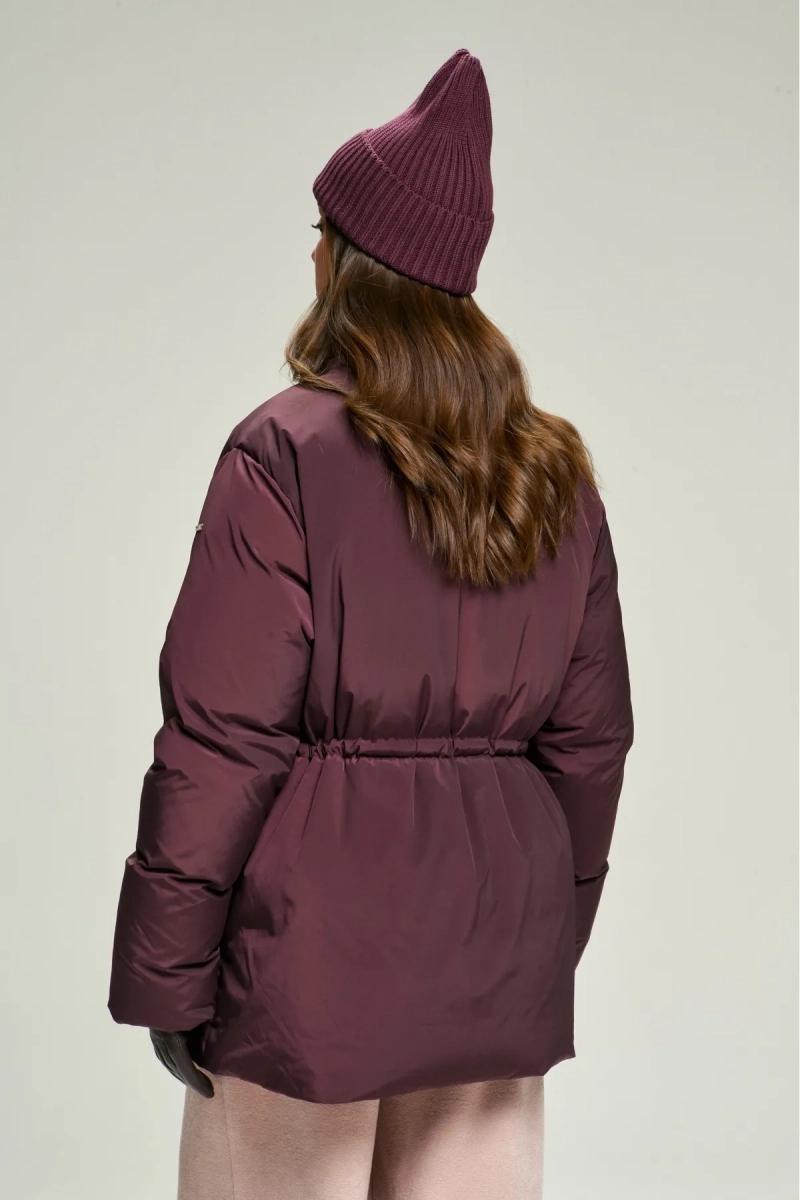 Пуховик на кулиске Plum Erist store, цвет: сливовый, НФ-00002815 купить онлайн