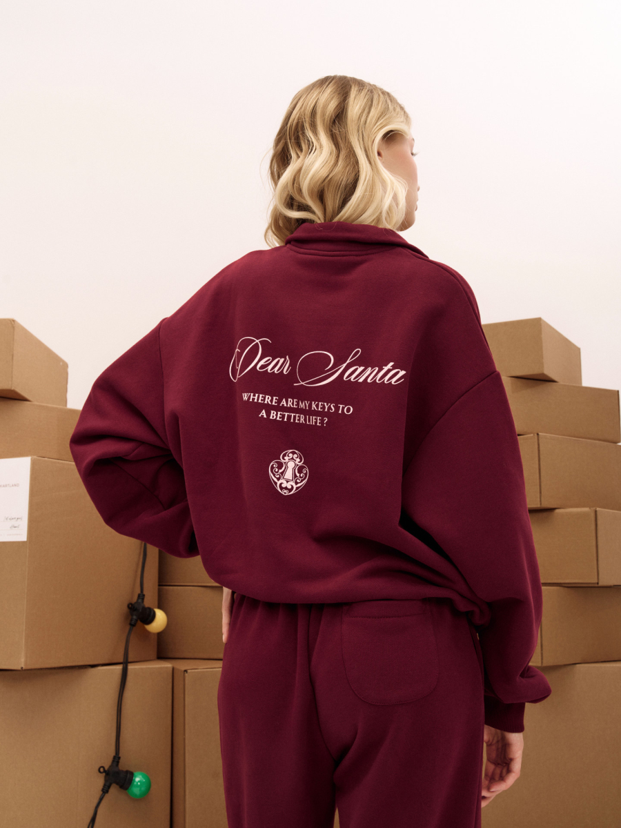 Свитшот "KEY" MIARTLAND, цвет: Бордовый, НФ-00000592 купить онлайн