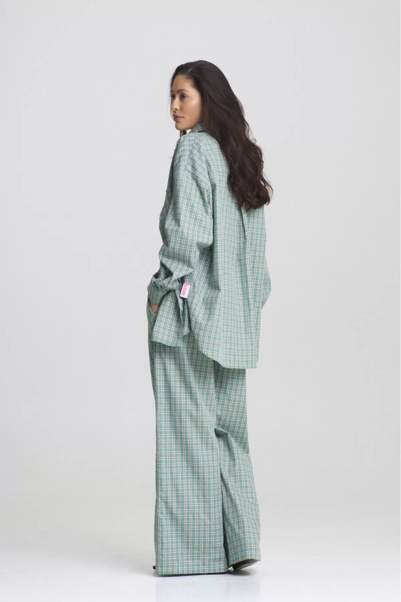Костюм Summer в клетку Turquoise Erist store, цвет: бирюзовый НФ-00002464 |новая коллекция купить онлайн