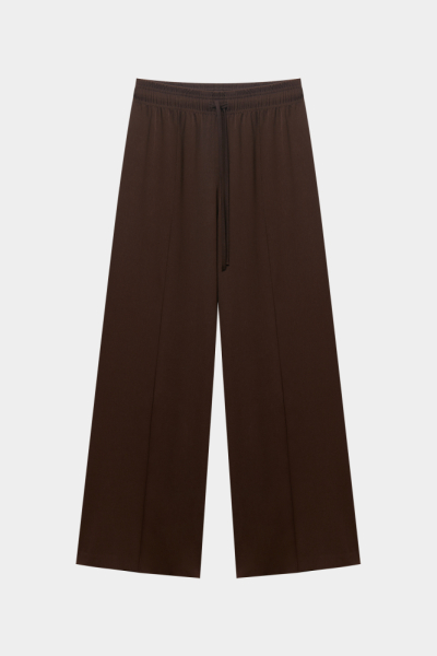 Брюки на кулиске из костюмной ткани