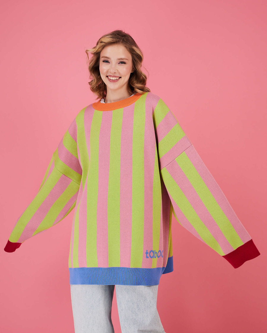 Свитер Тихий ритм TABOO, цвет: розовый, SV купить онлайн