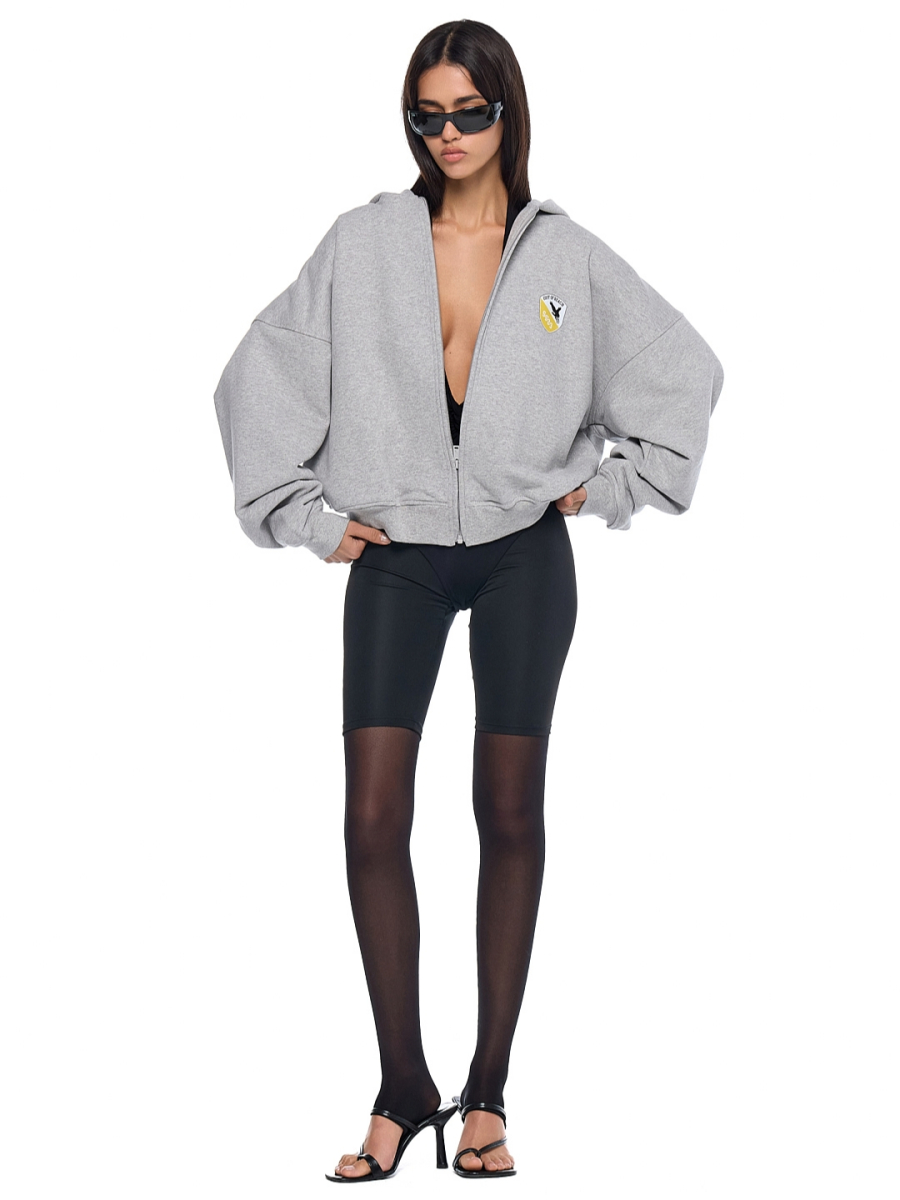 Худи на молнии FRHT&OUT OF REACH, цвет: серый, HDZPLGCGM купить онлайн