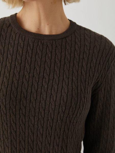 Джемпер с коротким рукавом Marou, цвет: коричневый, Mar_26021407 купить онлайн