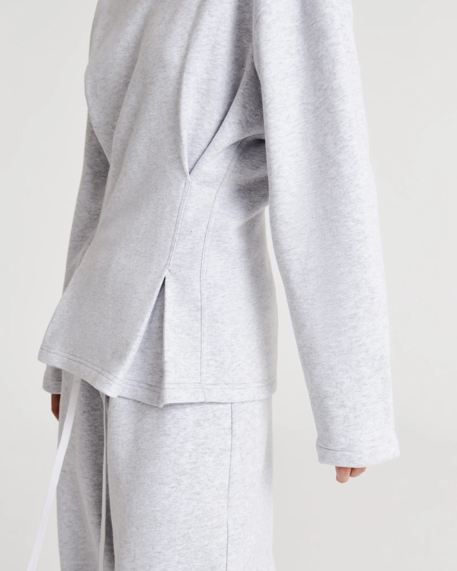 Свитшот с акцентной талией LIGHT/GRAY Anmuse, цвет: Светло-серый,  купить онлайн