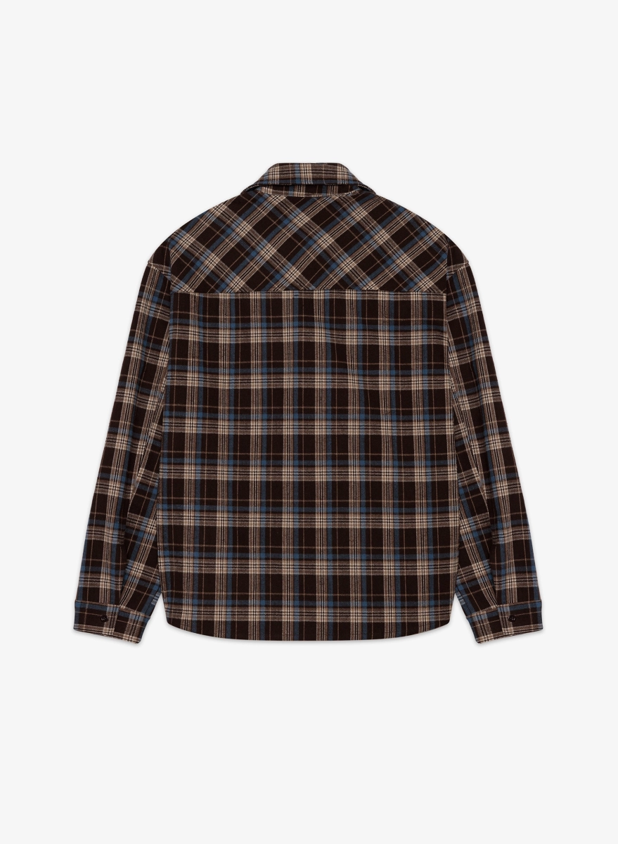 Рубашка в клетку F | ABLE, цвет: коричневый, SHRT-FBL-NSLTD-BRWN купить онлайн