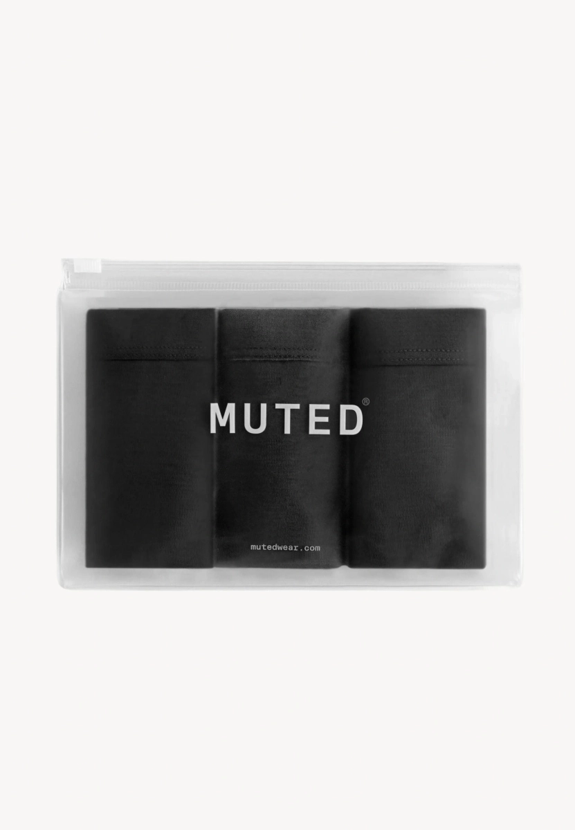 Набор женских трусов слипы MUTED, цвет: Черный 905423.WPAN0030-Black купить онлайн