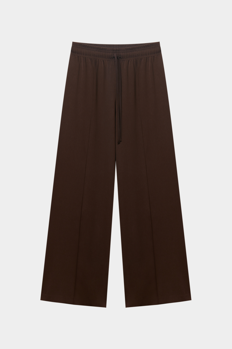 Брюки на кулиске из костюмной ткани