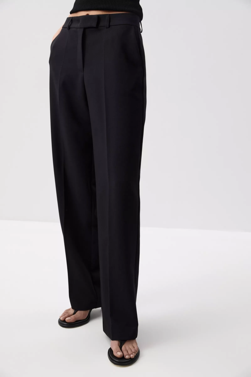 Брюки прямые Charmstore, цвет: Черный, 101-557103-880 купить онлайн