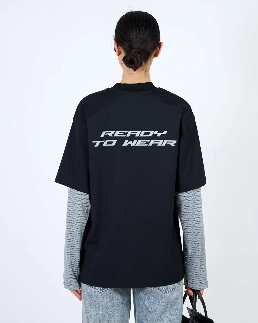 Лонгслив JERSEY MESH SLEEVES BLACK ASIA ST 71, цвет: Черный, Ast71.lsleevs-jersey-mesh-bl купить онлайн