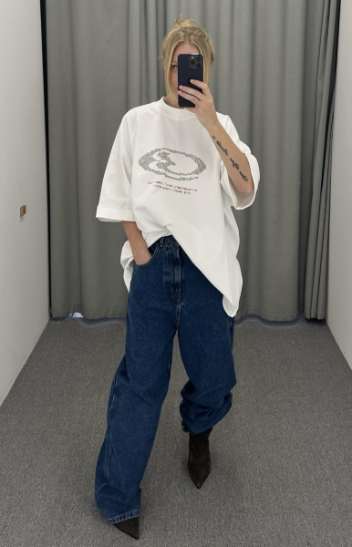 Футболка со стразами WHITE Label .B, цвет: WHITE, Tp.04.3.5536.1125WH купить онлайн