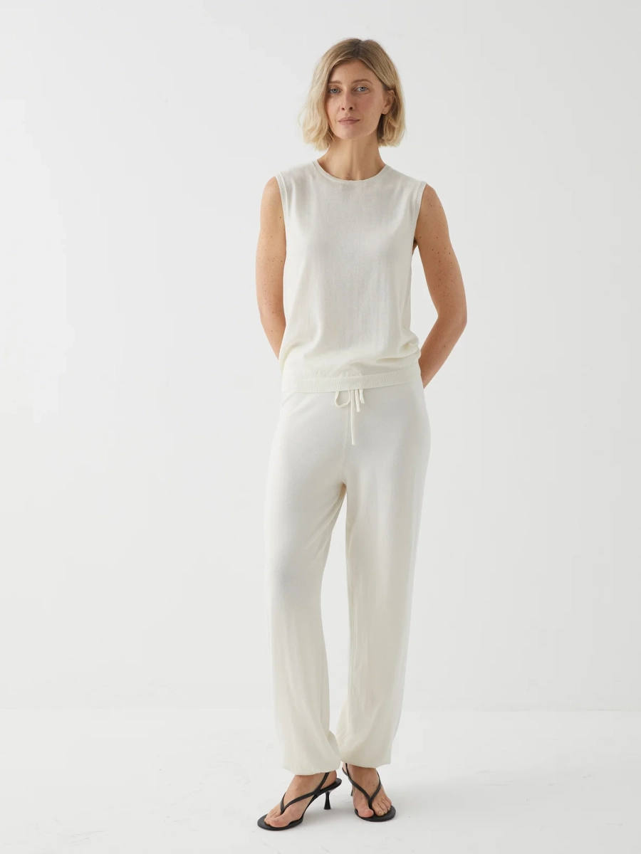 Базовый вязаный топ Marou, цвет: молочный, Mar_26021501 купить онлайн