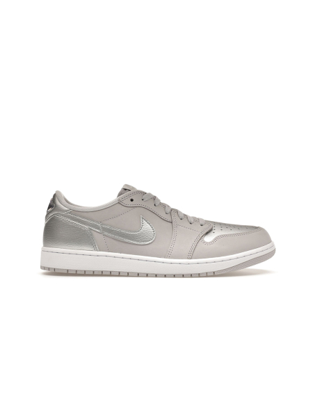 Кроссовки мужские Jordan 1 Low OG "Metallic Silver" NKDADDYS SNEAKERS, цвет: серый CZ0790-002 купить онлайн