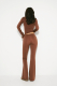 Брюки клеш LABEL .B & TOUSSUN Label .B, цвет: коричневый, TSLB020090429 купить онлайн
