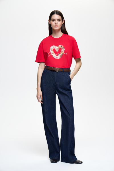 Джинсы широкие DREAMS BY ALENA AKHMADULLINA, цвет: темно-синий, 126105080204511/115000 купить онлайн