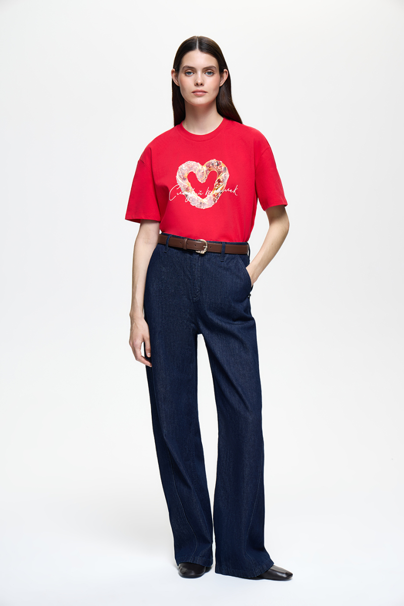 Джинсы широкие DREAMS BY ALENA AKHMADULLINA, цвет: темно-синий, 126105080204511/115000 купить онлайн