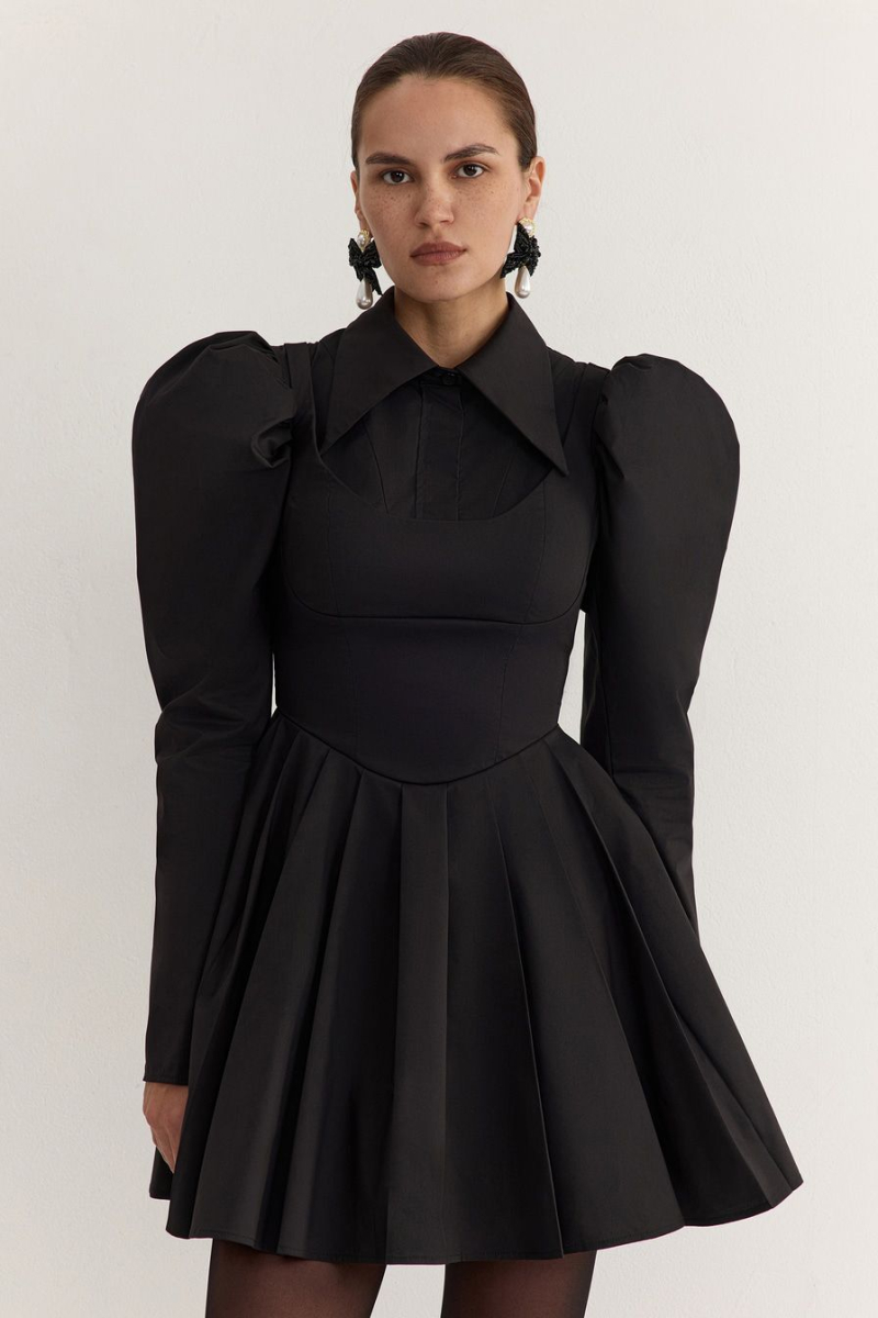 Платье из смесового хлопка