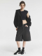 Зип-худи "Attitude matinale" Black Crop Fit