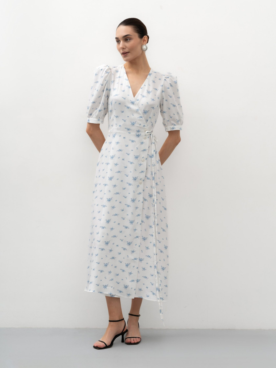 Платье с цветочным принтом TRES, цвет: молочный, НФ-00002756 купить онлайн