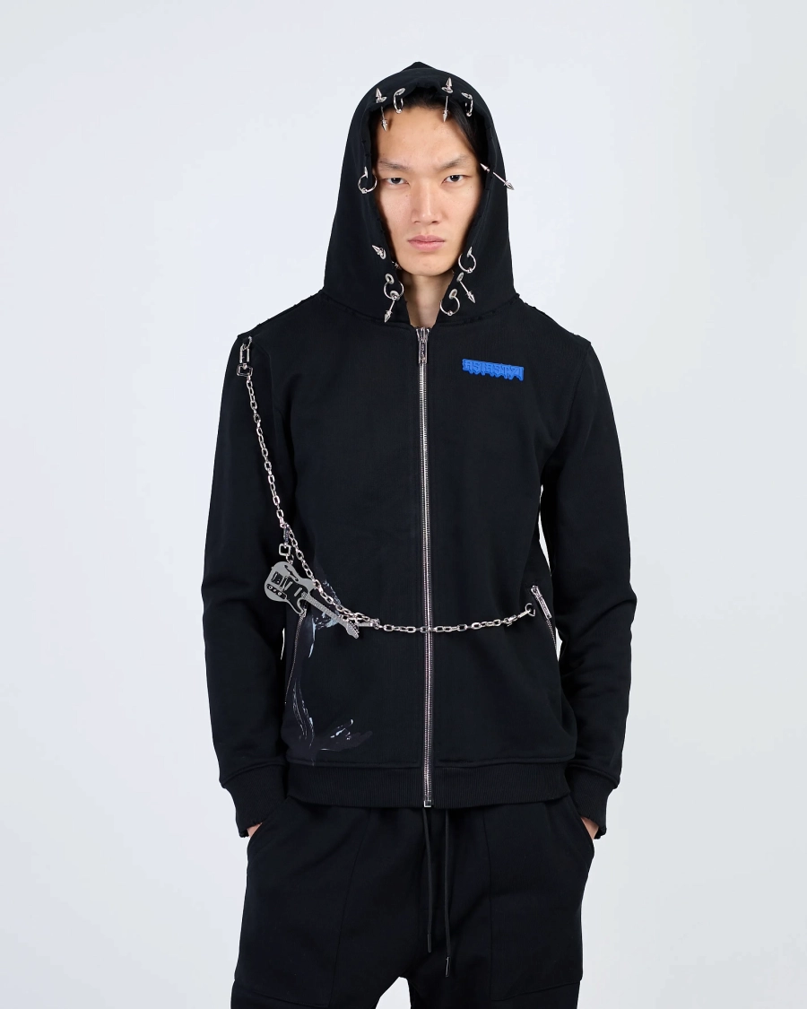 Худи ZIP KINO 2ND RELEASE BLACK ASIA ST 71, цвет: Черный, AST71.KINO-HOOD-ZIP-2ND купить онлайн