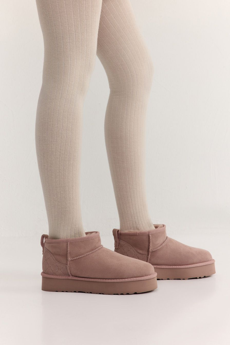Угги из натуральной замши Lera Nena, цвет: розовый LN.405.19111.300 купить онлайн