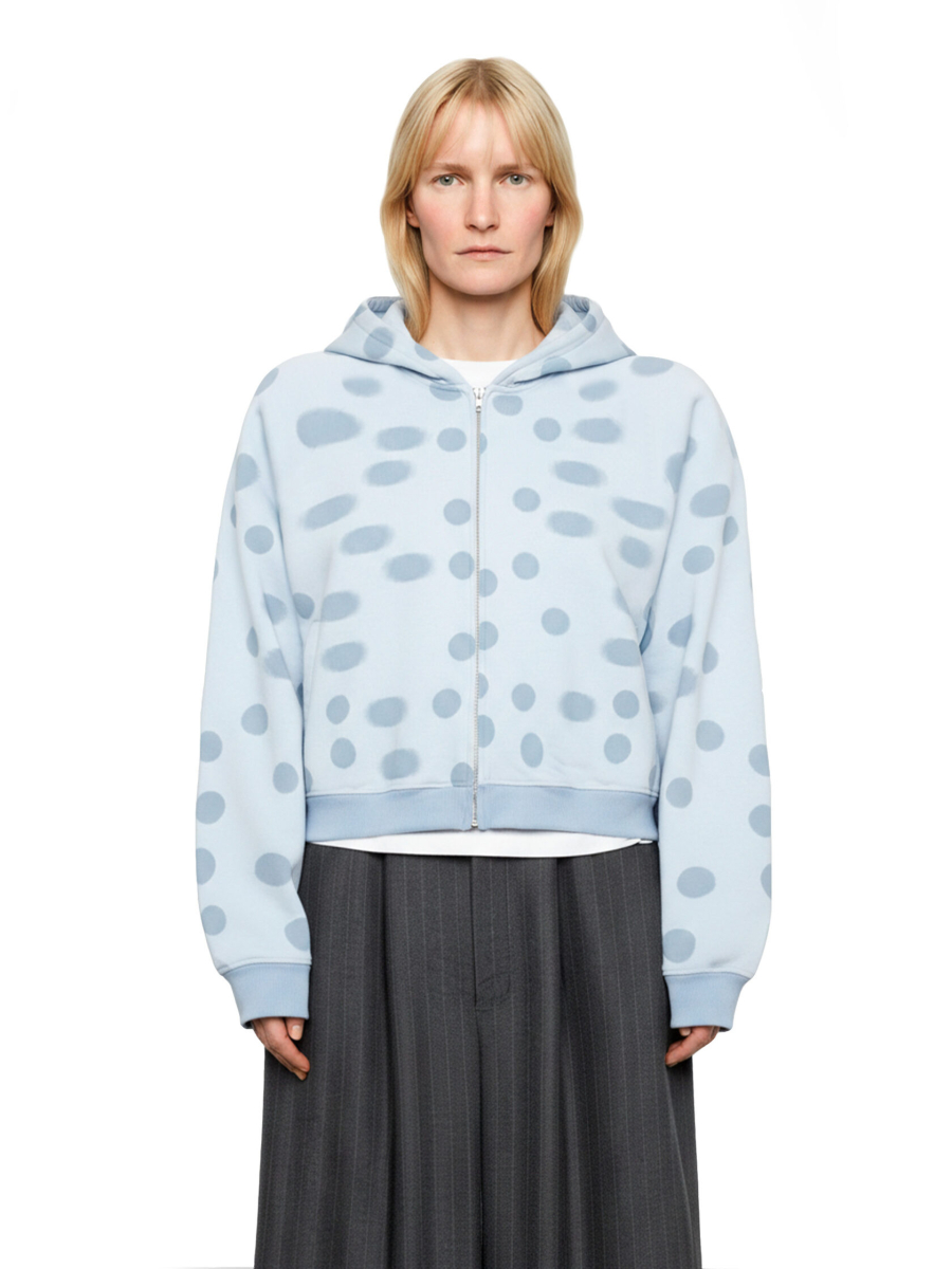 Худи с маской в пудровый горох ТВОЙ АНТИГЕРОЙ, цвет: голубой,  купить онлайн