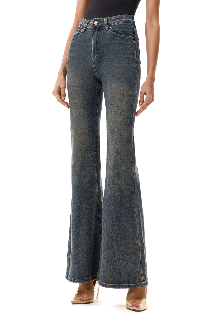 Джинсы-клёш SODAMODA, цвет: синий, 15963 купить онлайн