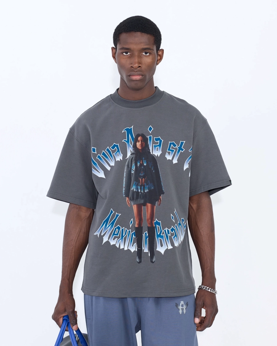 Футболка MEXICAN BRAIDS GREY ASIA ST 71, цвет: серый, Ast71.tt-braid-grey купить онлайн