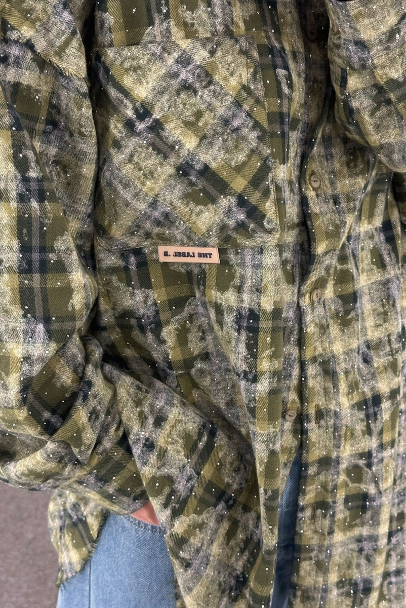 Рубашка FLAW DARK GREEN