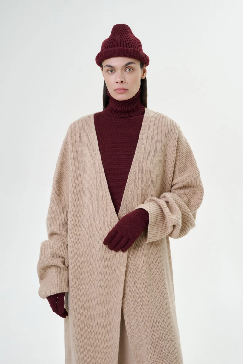 Перчатки Mankova, цвет: Бордовый SH018 купить онлайн