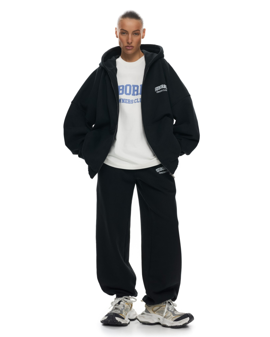 Худи ZIP OWNERS CLUB Suborbia, цвет: black, 006261 купить онлайн