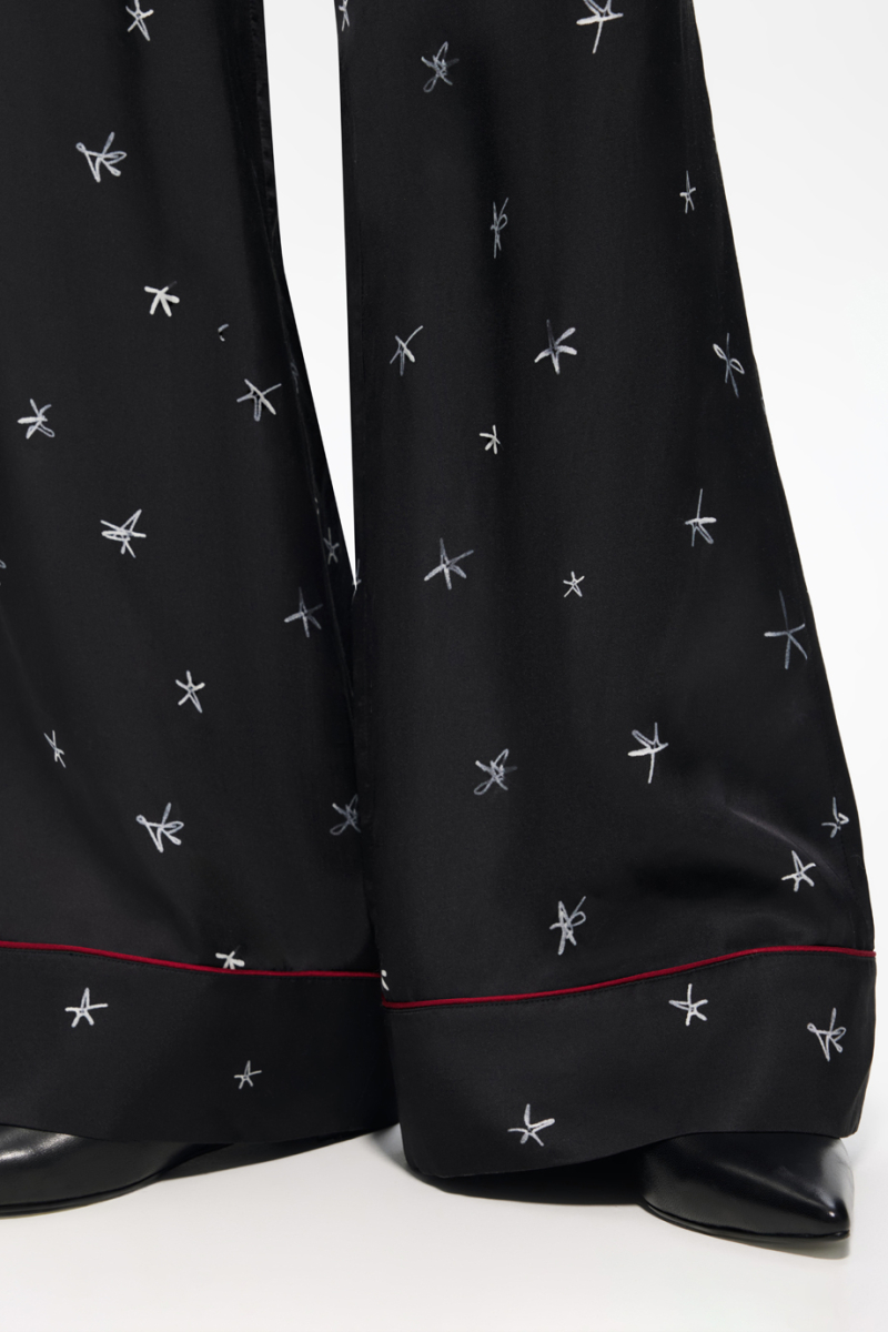 Брюки пижамные с принтом DREAMS BY ALENA AKHMADULLINA, цвет: Черный,  купить онлайн