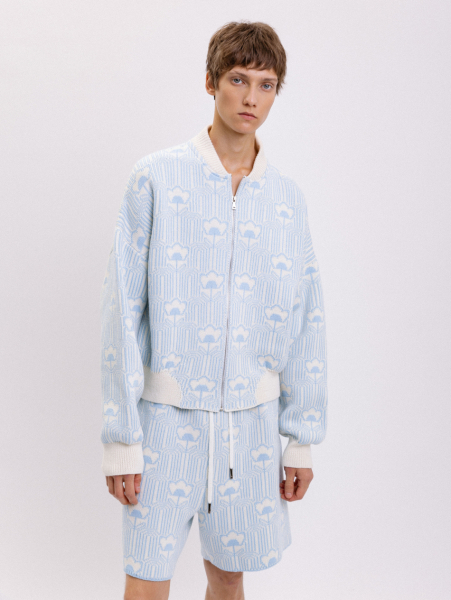 Бомбер Street style CREATORÉ, цвет: голубой, 05-СТ05012/19.5 купить онлайн