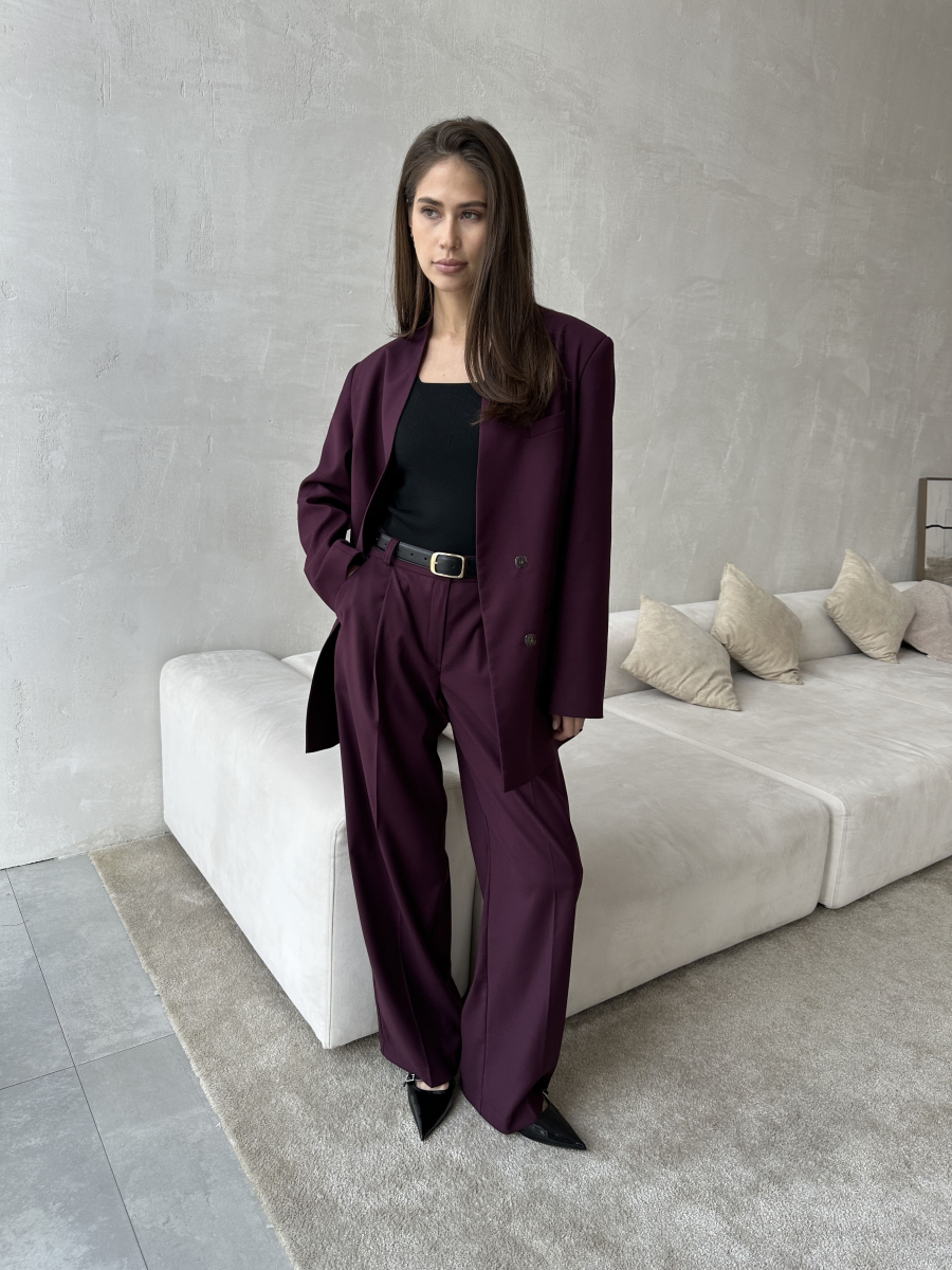 Жакет из вискозы без лацкана VELVET, цвет: Бордовый, 00-00004834 купить онлайн