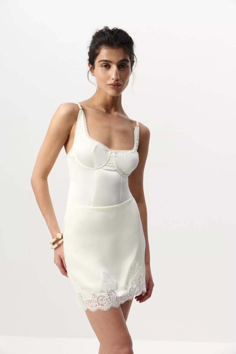 Боди из сатина Charmstore, цвет: молочный, 103-40560-111 купить онлайн