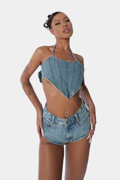 Шорты Jeans Minimal qb A QUICK BUCK, цвет: blue  |новая коллекция купить онлайн