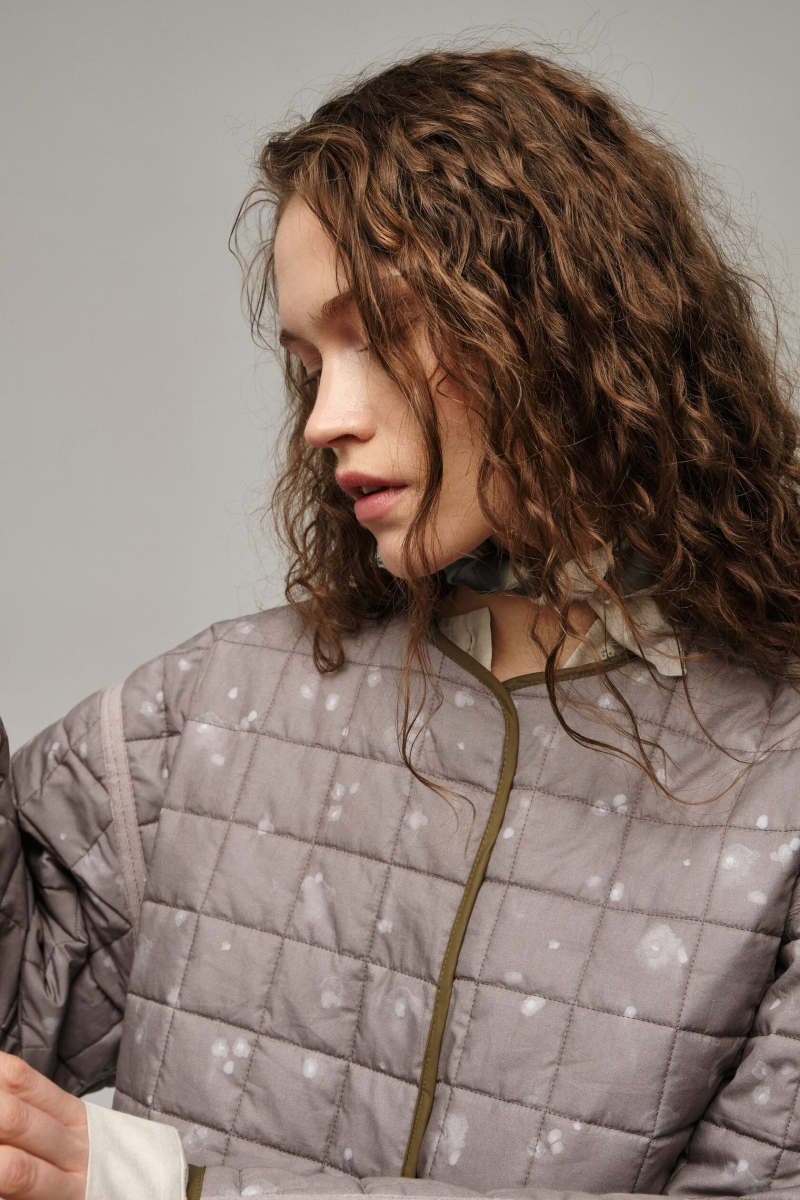 Двухсторонняя куртка UNKE, цвет: хаки, 2502JK001C_KH купить онлайн