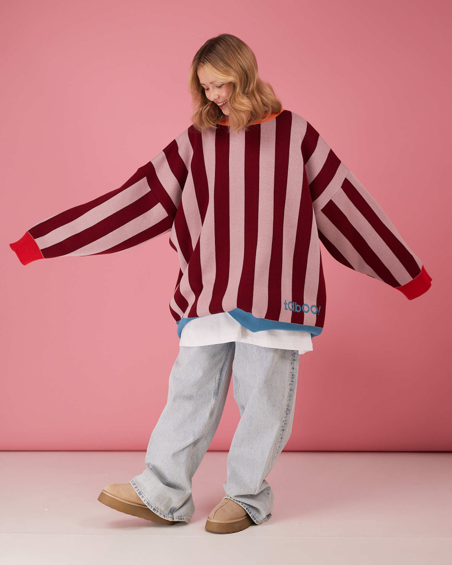 Свитер Тепло районов TABOO, цвет: розовый, SVdistrict#1 купить онлайн