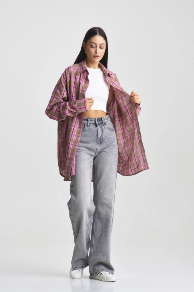 Рубашка Summer Pink&Brown
