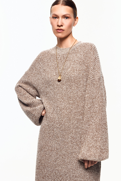 Вязаное платье DREAMS BY ALENA AKHMADULLINA, цвет: бежевый, 225104070304226/119000 купить онлайн