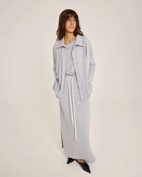 Юбка из трикотажа GRAY Anmuse, цвет: серый, SK25S166-GR купить онлайн
